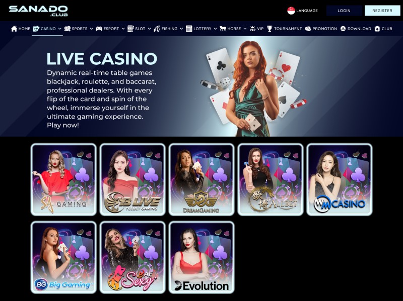 Sanadoclub live casino